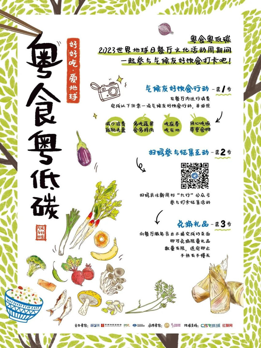 吃货福利！打卡有礼，跟着美食地图一起尝尝气候友好的美味